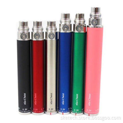 Variable Twist Electronic Cigarette from Ego-C, 650/900/1,150mAh, Suitable for Many Kinds of Atomize